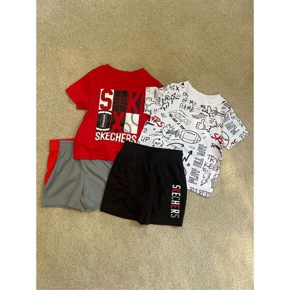 NWOT Skechers set of 2 mix & match boys outfits Size 18 months - Picture 1 of 3